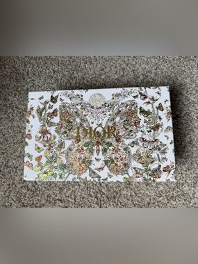 Christian Dior White Multicolor Botanical Around the World Butterfly Gift Box